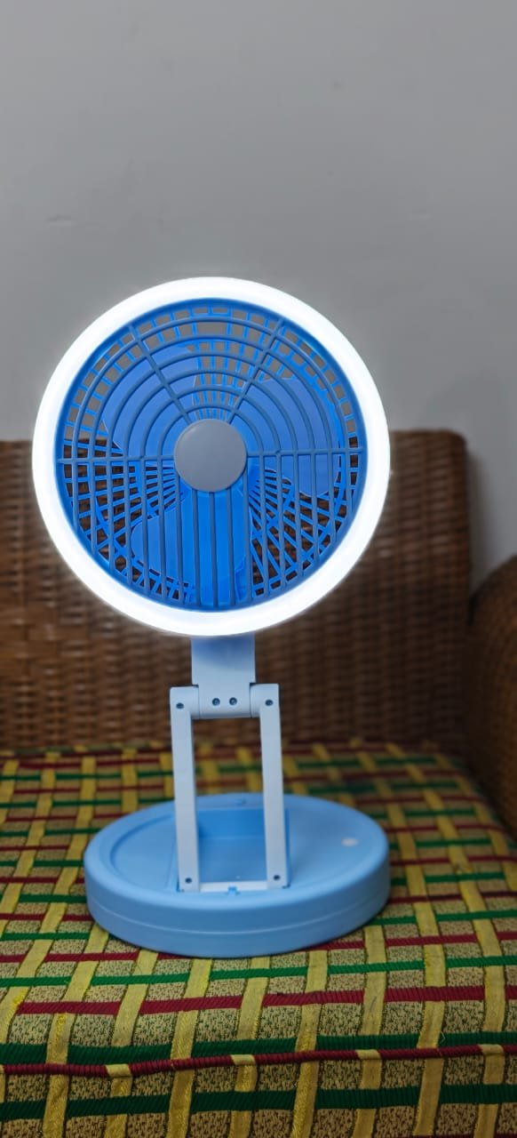 2-in-1 Folding LED Desk Fan - Image 4